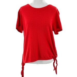 Madewell womens top size M red short sleeve